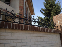 Навершие на забор с выделением патиной