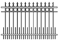 Сварной забор арт 11