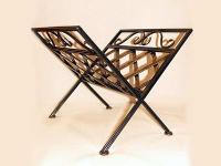 Кованая дровница для камина