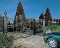 Строгие кованые ворота