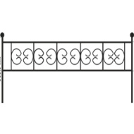 Газонное ограждение с элементами ковки