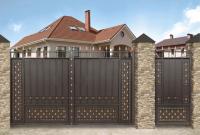 Кованые ворота на дачу