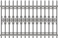 Эскиз кованных заборов арт 31