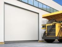 Промышленные секционные ворота из алюминиевых панелей ISD03