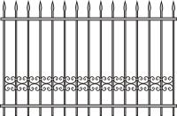 Эскиз кованных заборов арт 05