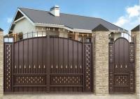 Кованые ворота на виллу