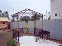 Кованая беседка из витой трубы